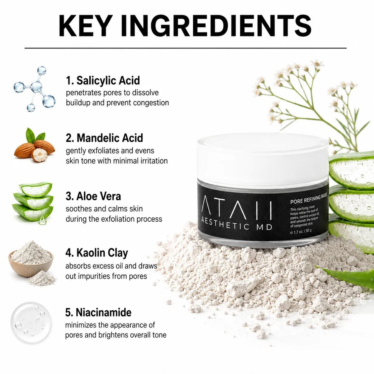 Pore Refining Mask key ingredients