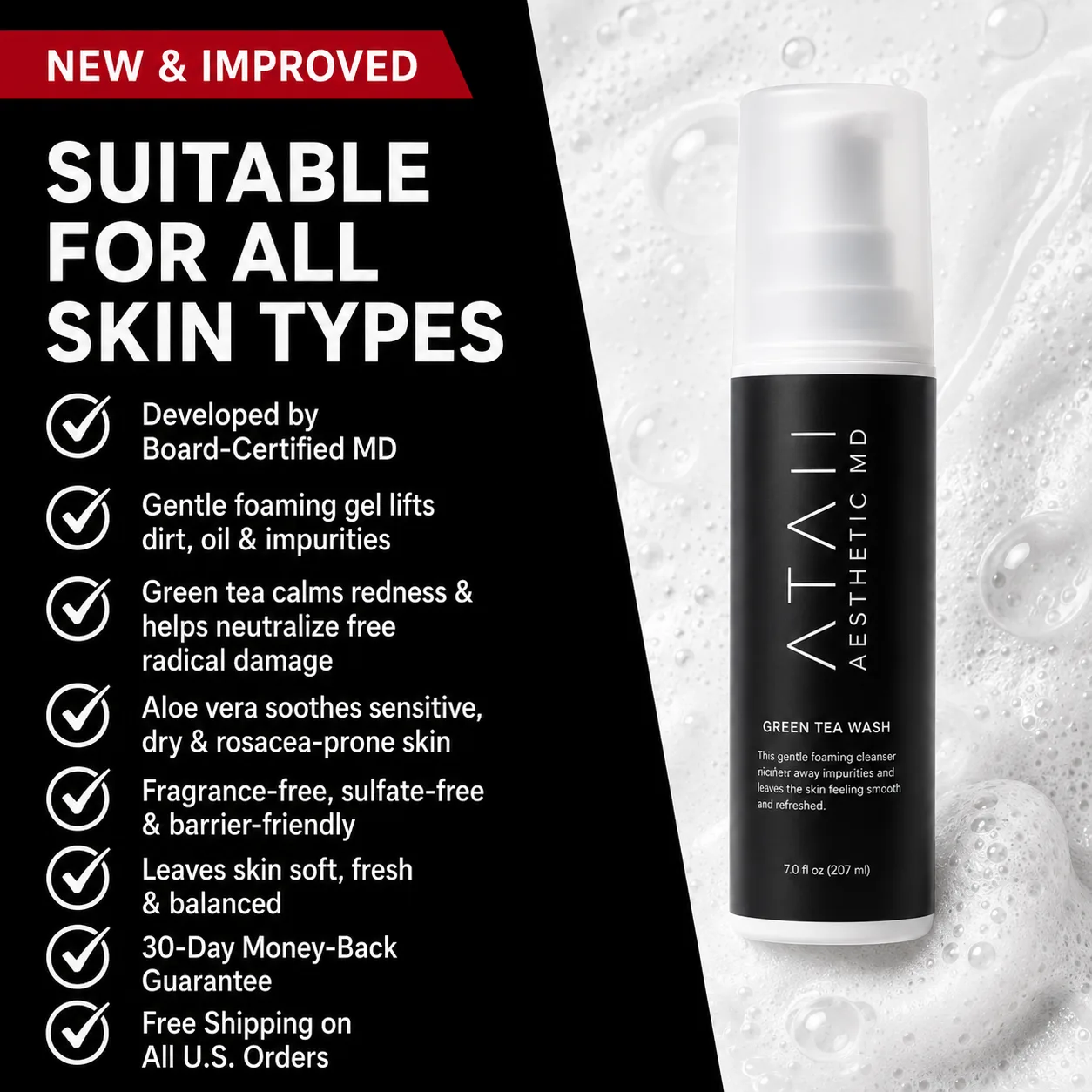 Green Tea Wash suitable for all skin types