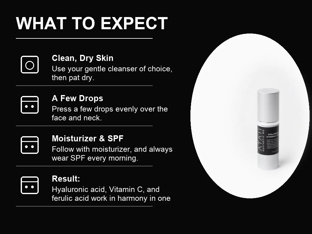 Hyaluronic + Vitamin C Serum what to expect