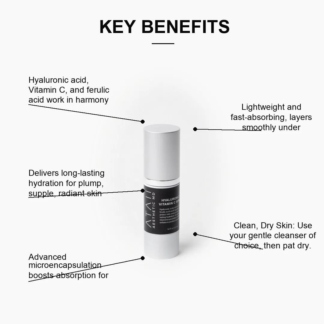 Hyaluronic + Vitamin C Serum key benefits